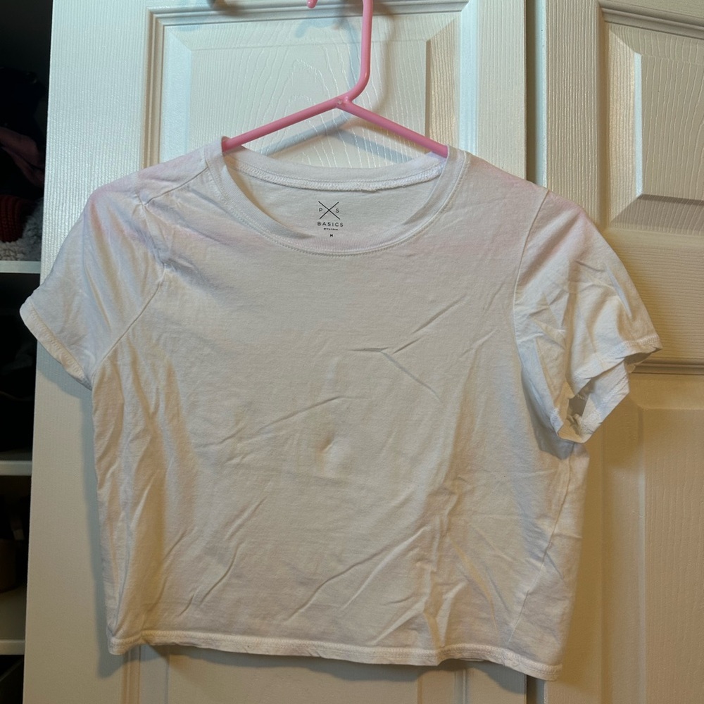 PacSun White Cropped T-Shirt